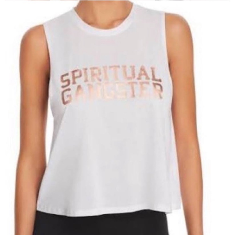 Spiritual gangster varsity muscle tank